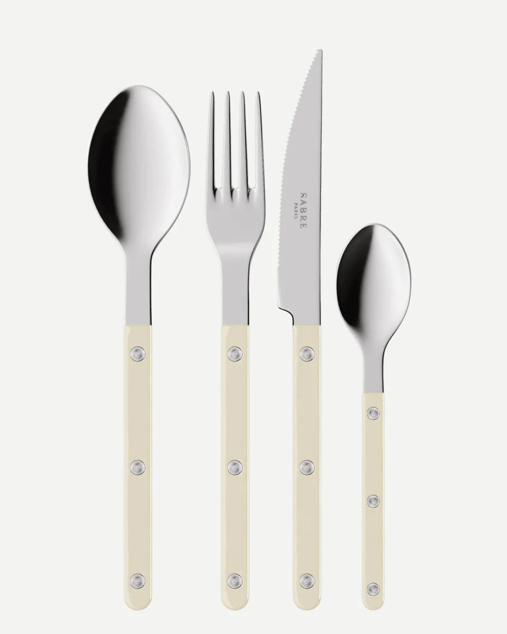Set de 4 cubiertos Sabre Bistrot Natural