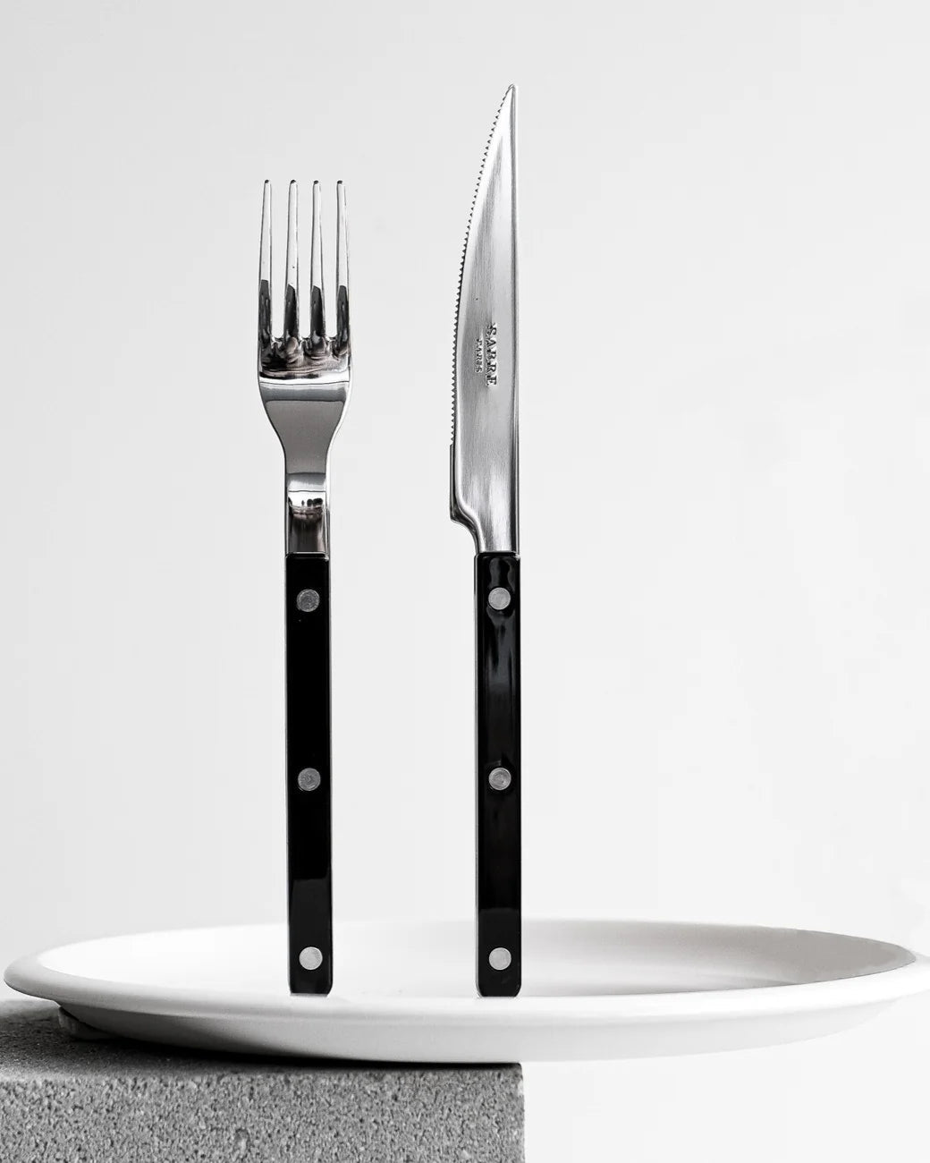 Set de 4 cubiertos Sabre Bistrot Negro