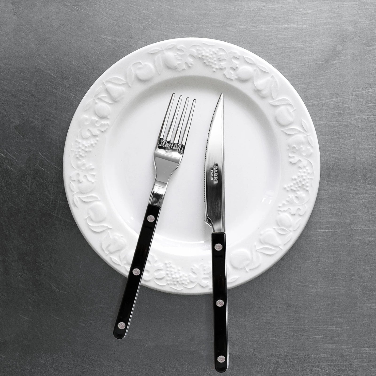 Set de 4 cubiertos Sabre Bistrot Negro