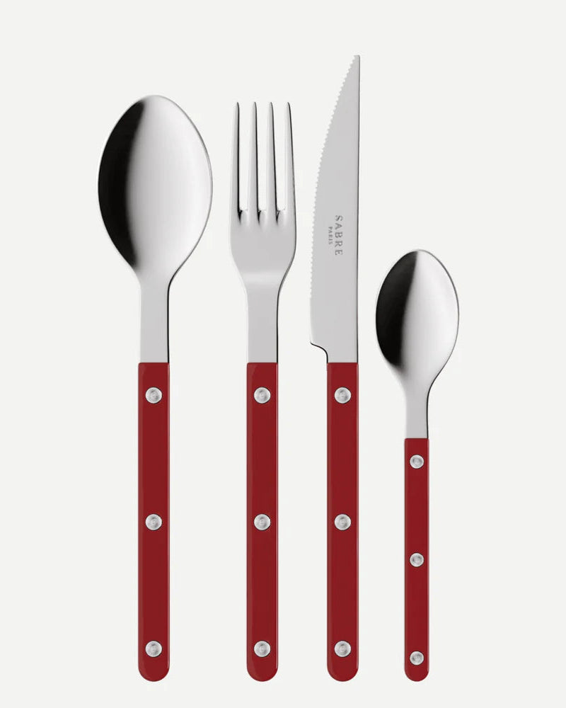 set de 4 cubertos Sabre Bistrot Cereza