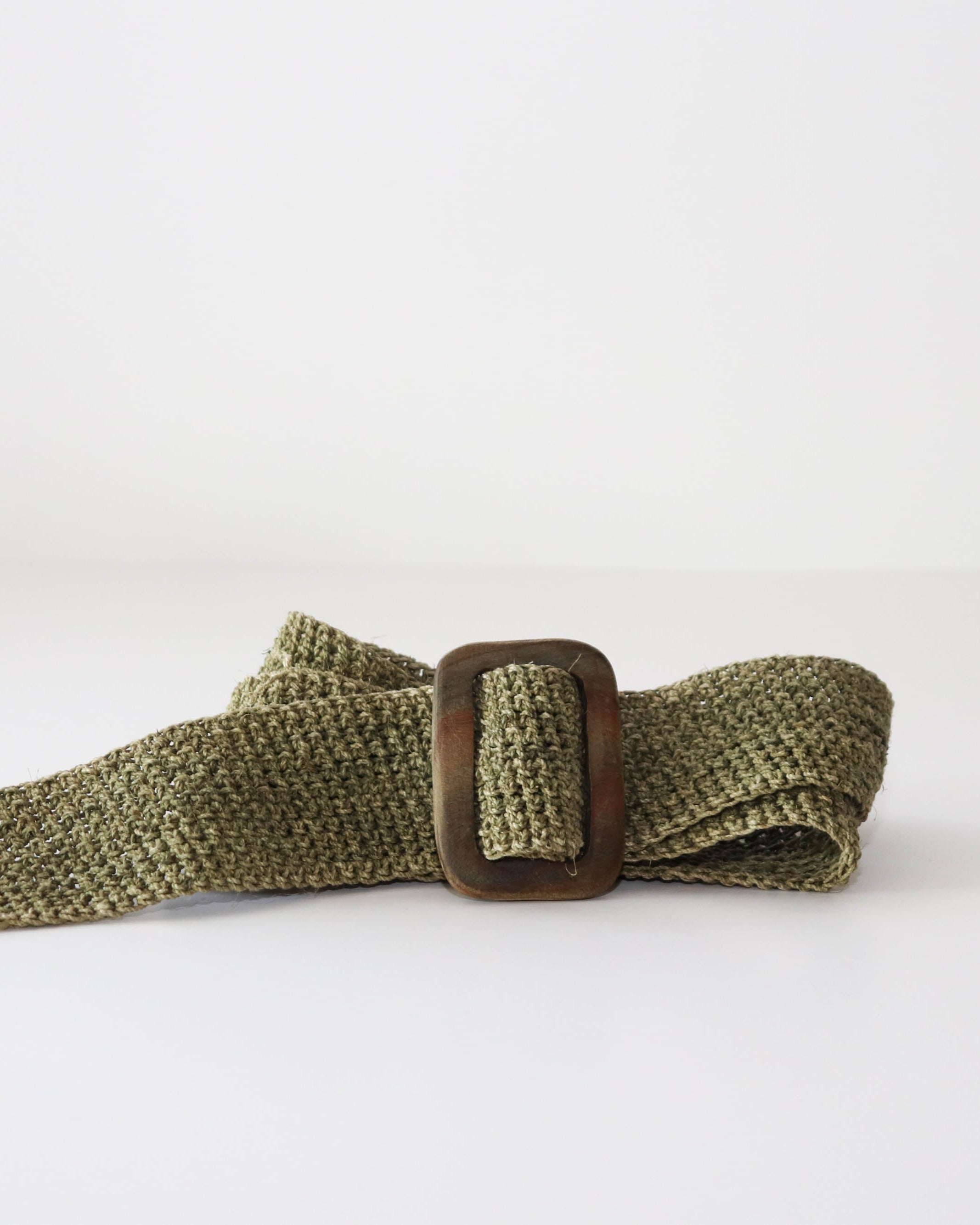 Cinturon De Fibra Natural Verde