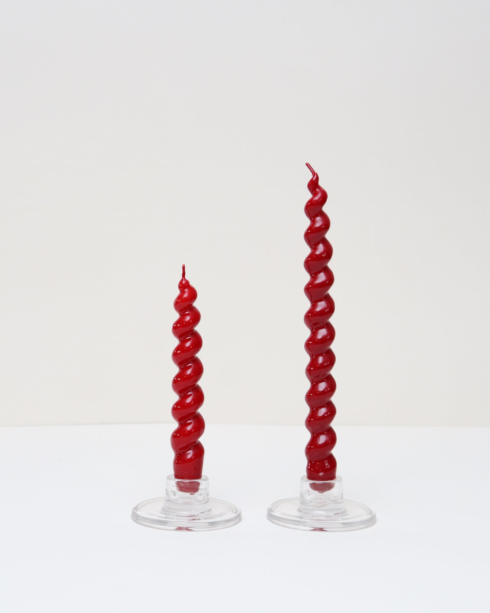 Vela espiral Rojo Cereza