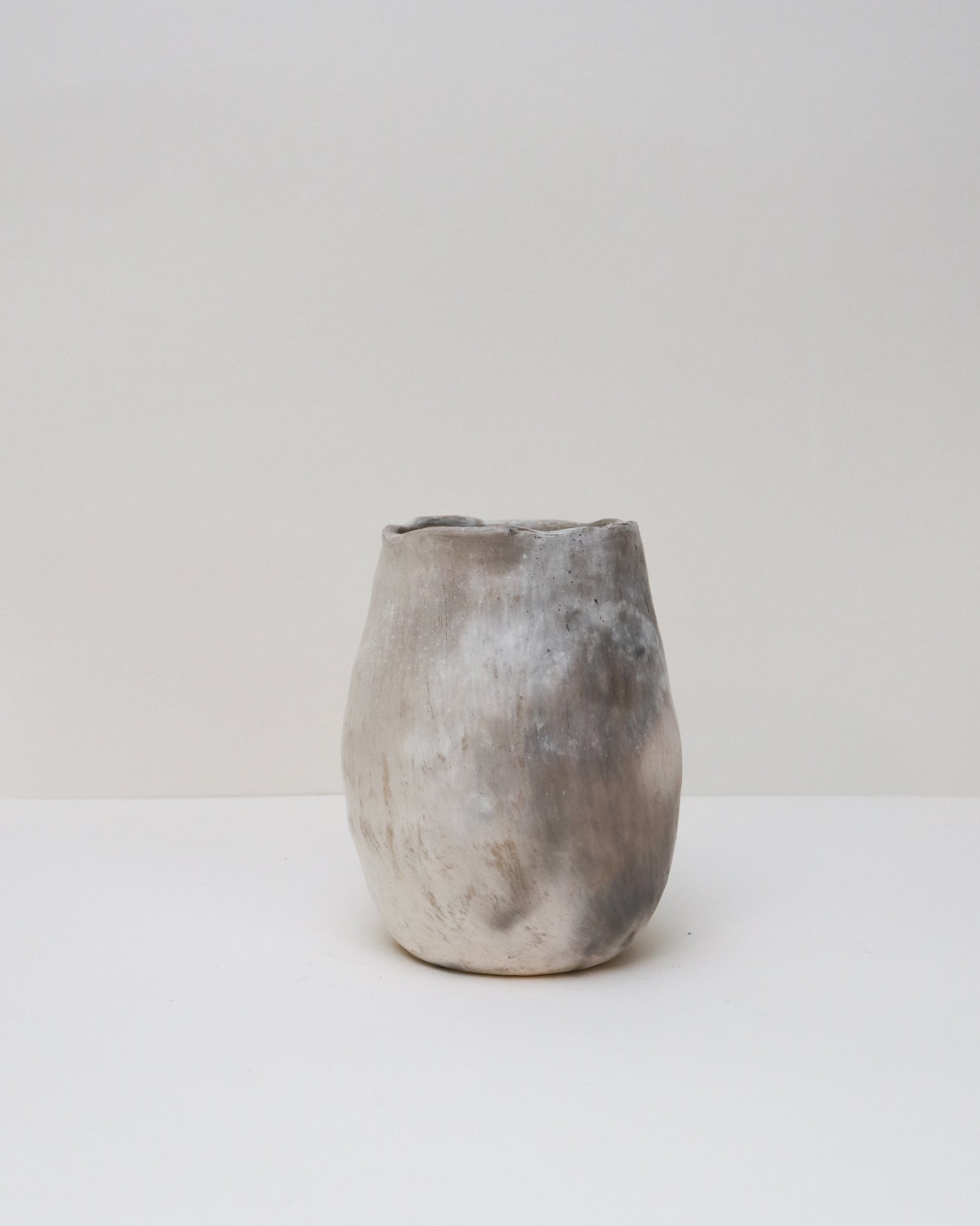 Florero Ahumado Cerámica