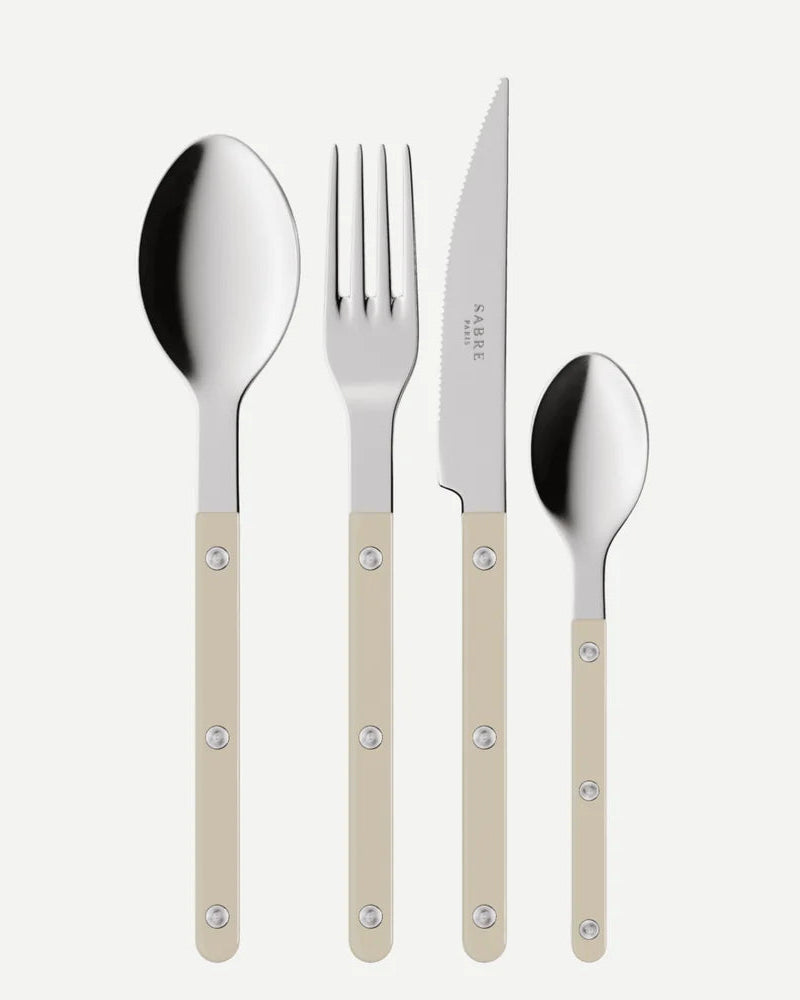 Set de 4 cubiertos Sabre Bistrot Light Khaki