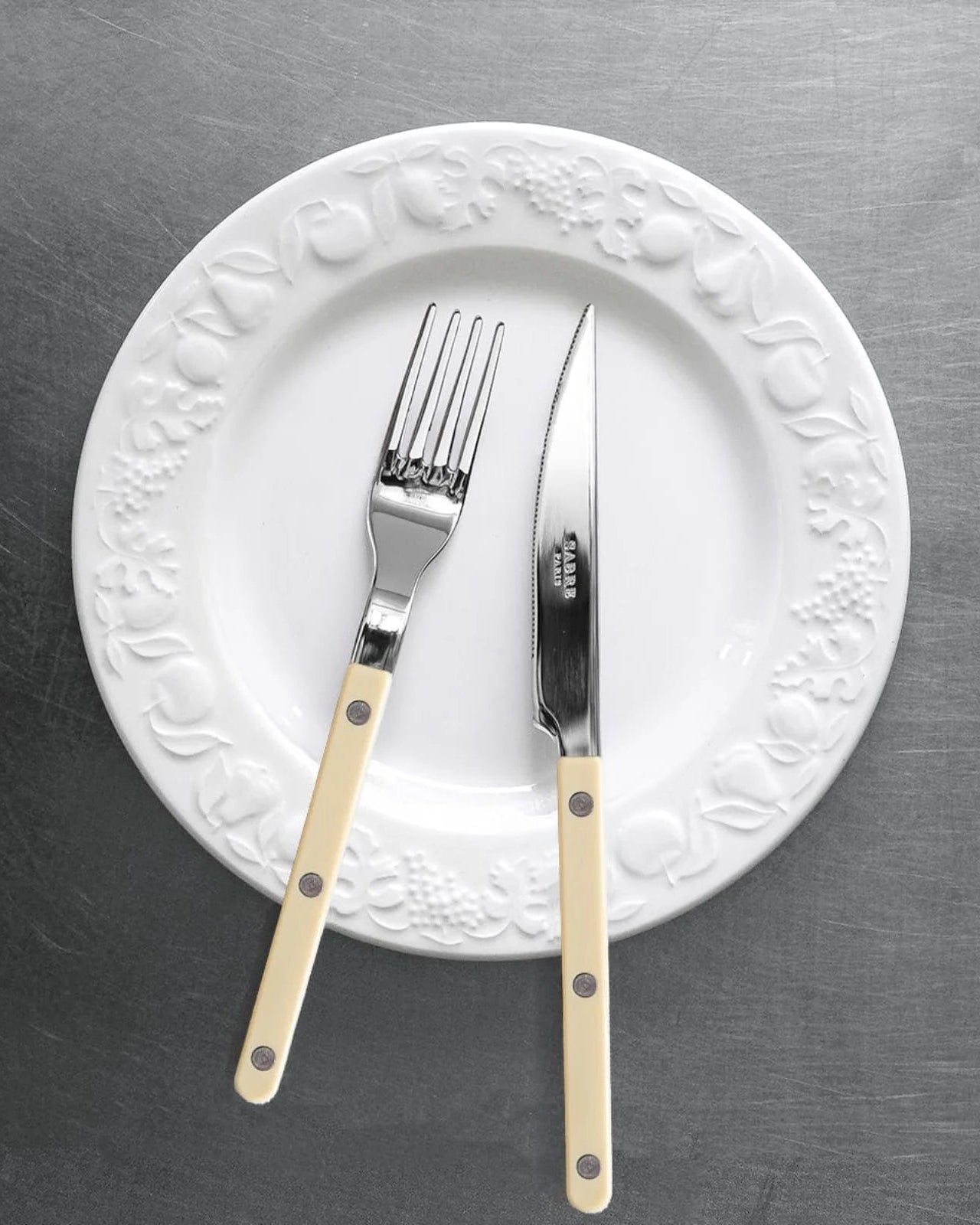 Set de 4 cubiertos Sabre Bistrot Natural