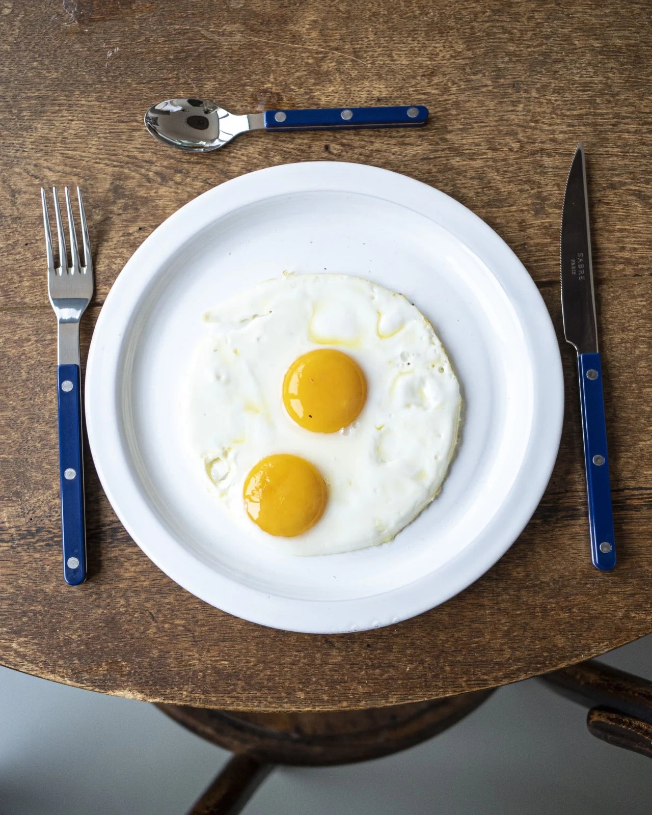 Set de 4 cubiertos Sabre Bistrot Azul Marino