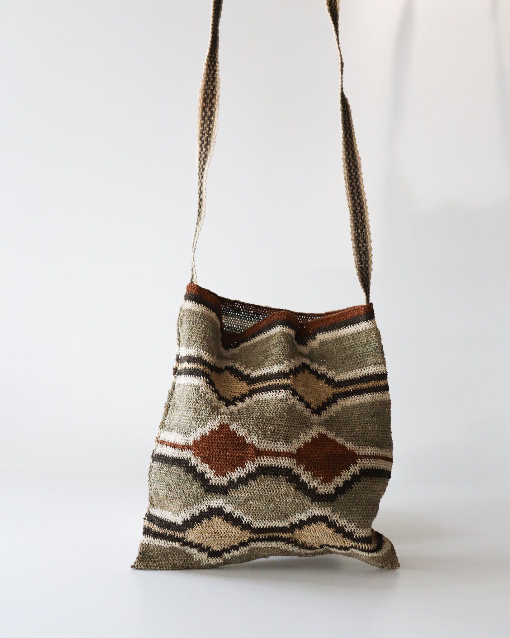 Cartera de Punto Antiguo Gris