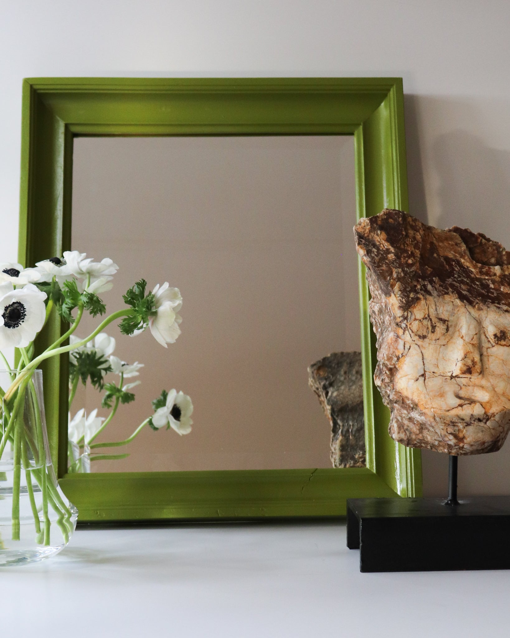 Espejo Vintage Verde Grande