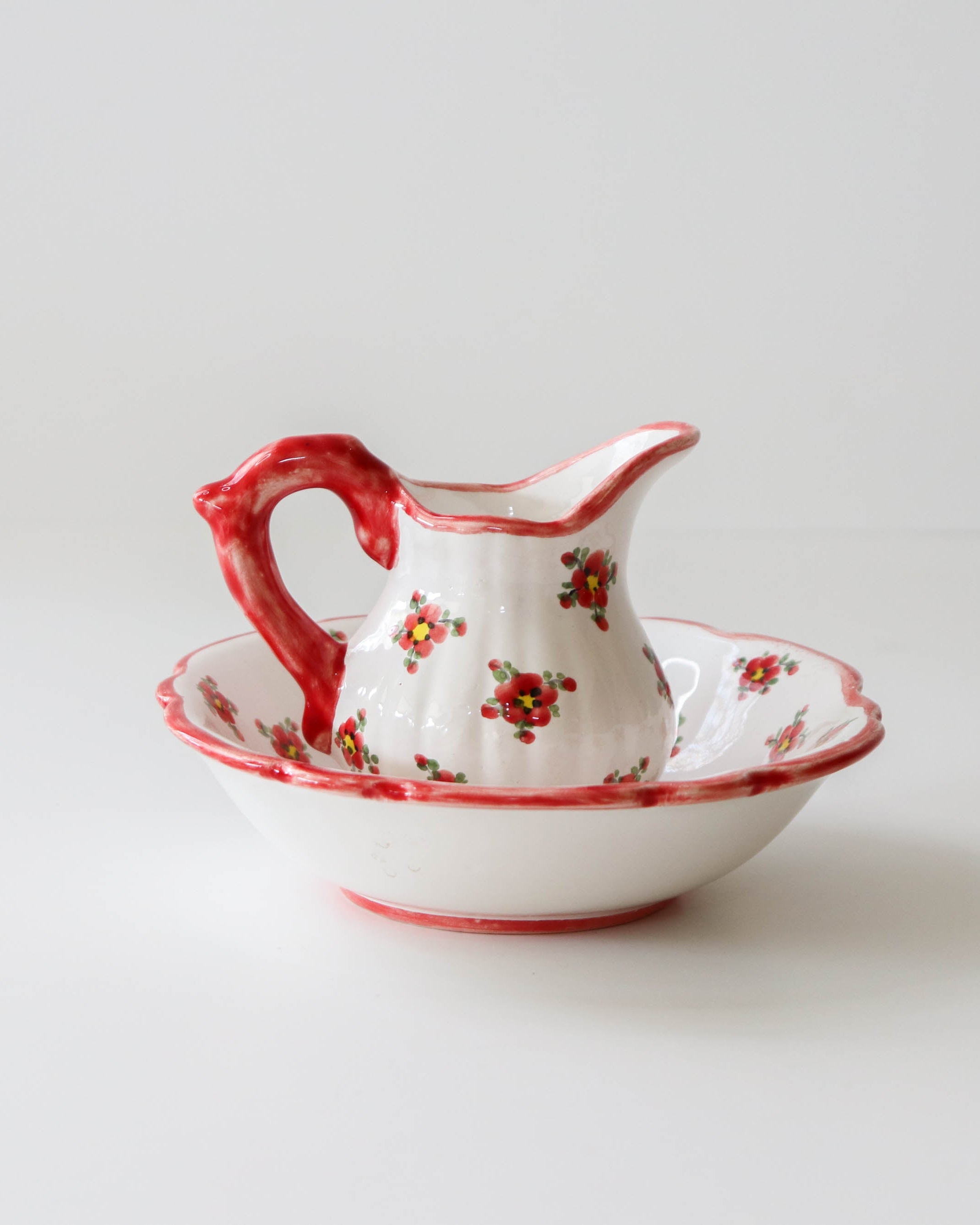 Salsero floral cerámica