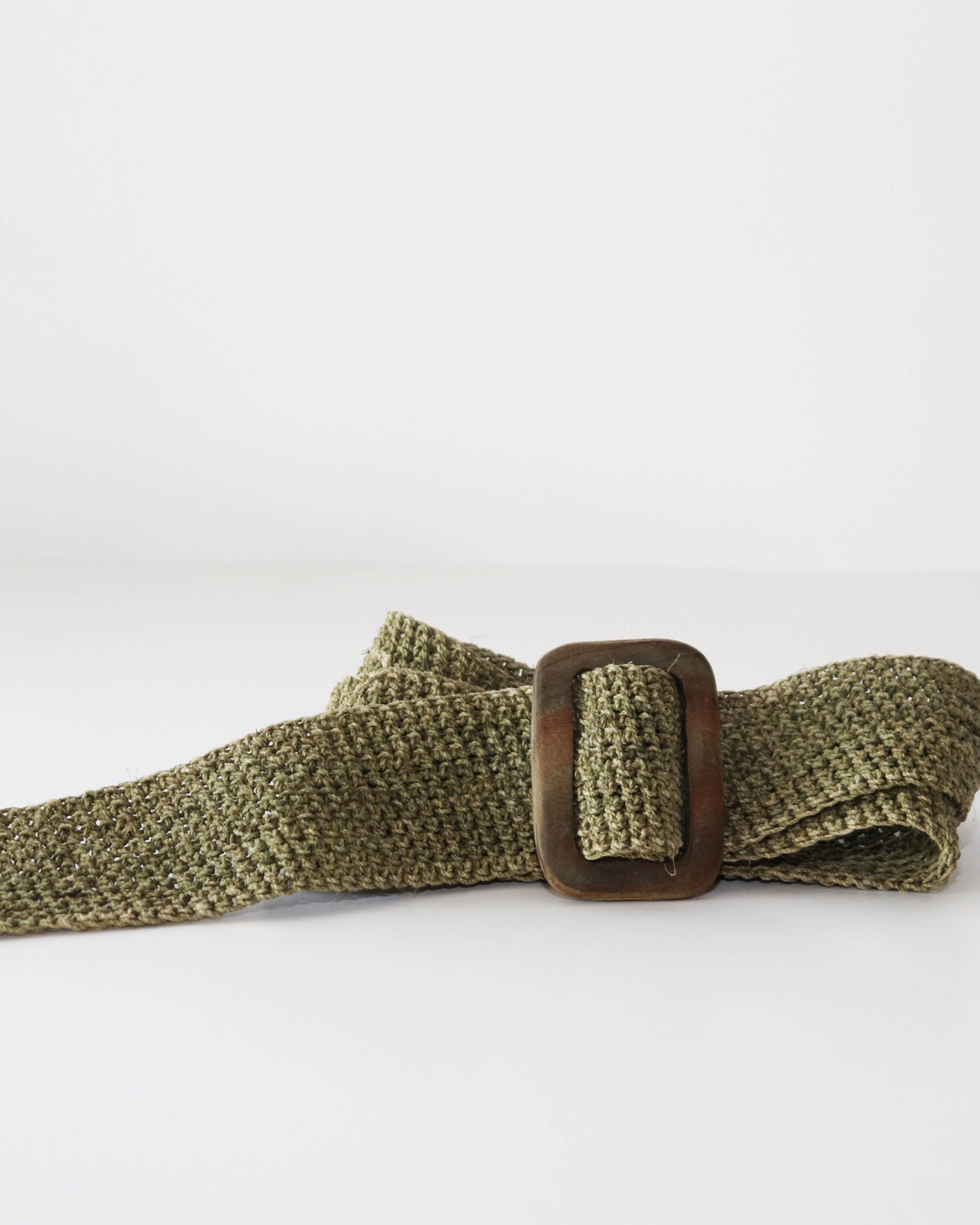 Cinturon De Fibra Natural Verde