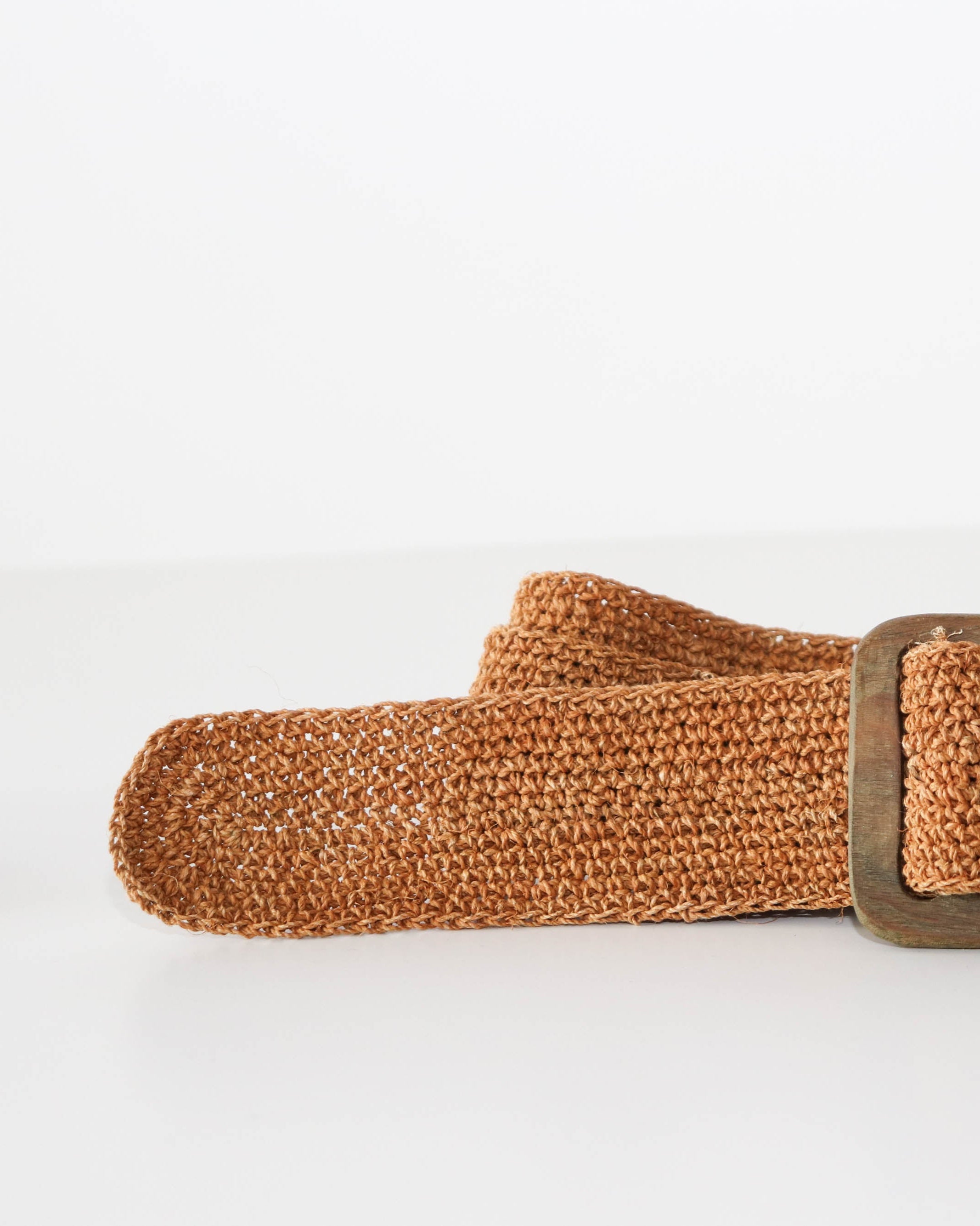 Cinturon De Fibra Natural Naranja