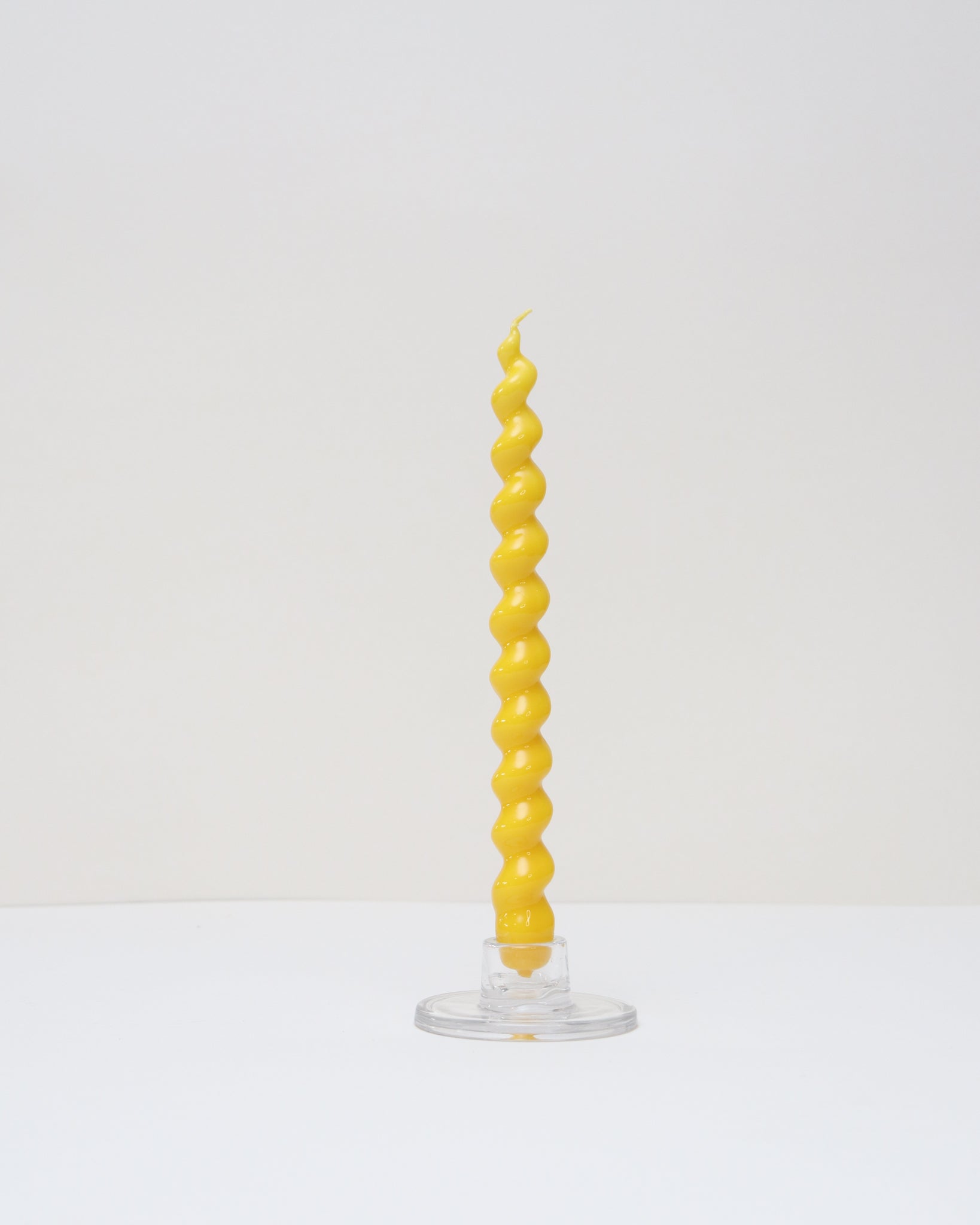 Vela espiral Grande Amarillo Azafrán