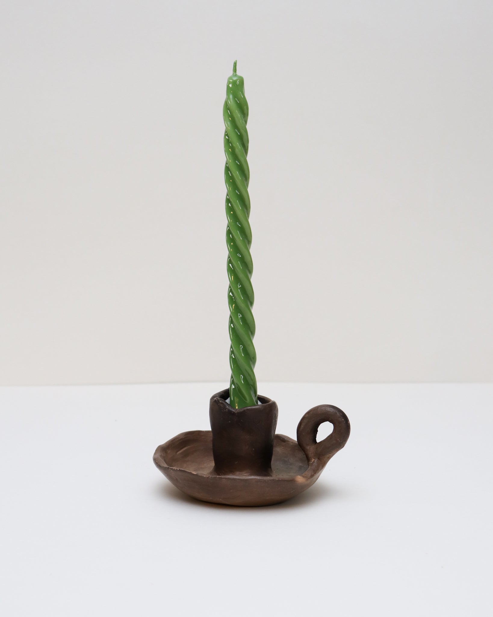 Vela Rosca Grande Verde Pato