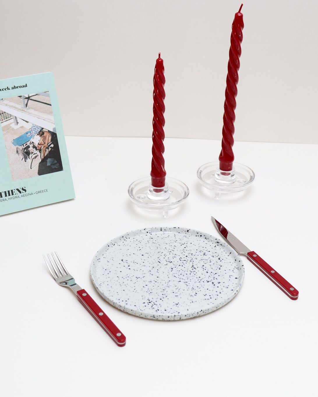 Vela Rosca Rojo Cereza